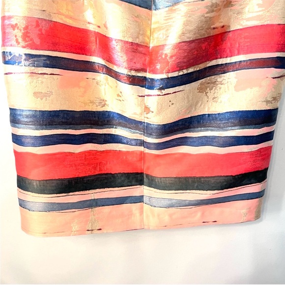 Adrianna Papell Gold Leaf Jacquard Sheath Dress
Size 14 - Picture 6 of 12